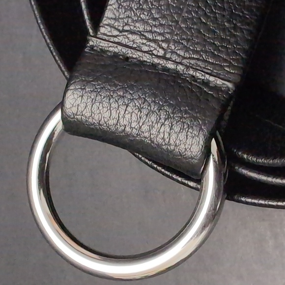 B-Low The Belt Womans Black Synthetic Medieval Ring Belt.O/S. - Picture 4 of 7